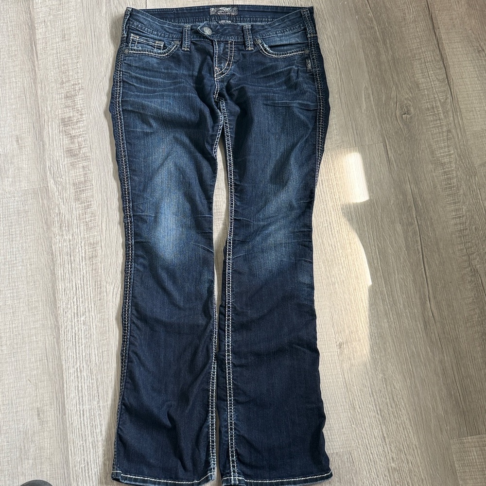 Silver Tuesday Slim Deep Blue Bootcut